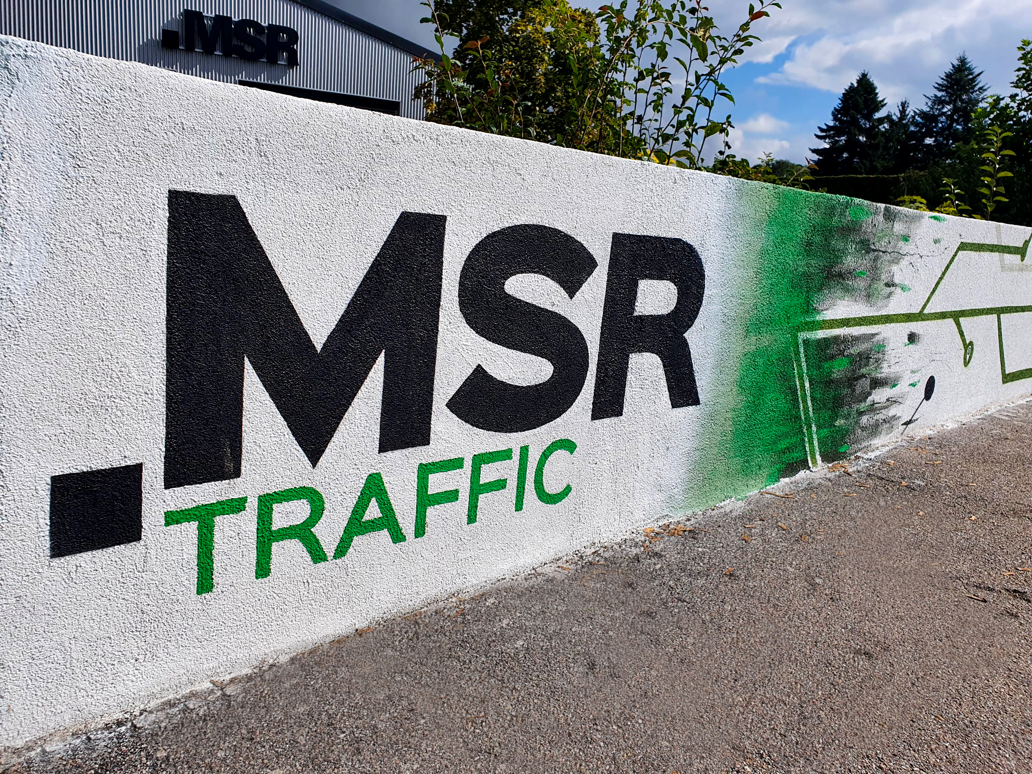 MSR Traffic Pocking Graffiti